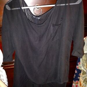 Christin Michael Sheer Blouse SZ Med